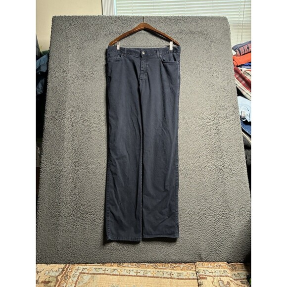 Ermenegildo Zegna Pants Mens 36 Blue Cotton Chino Designer City (Measured 35x32)